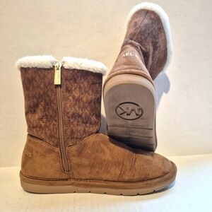 Michael Kors Brown Winter Boots Girls Size 5